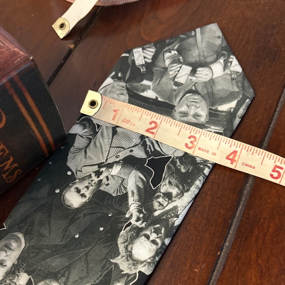 RALPH MARLIN, Three Stooges-antics black and white tie - Picture 12 of 12